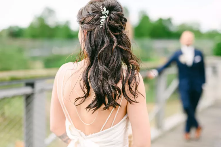 Braut Boho Frisur Bruecke – Hochzeitsfoto von Norman Reichelt