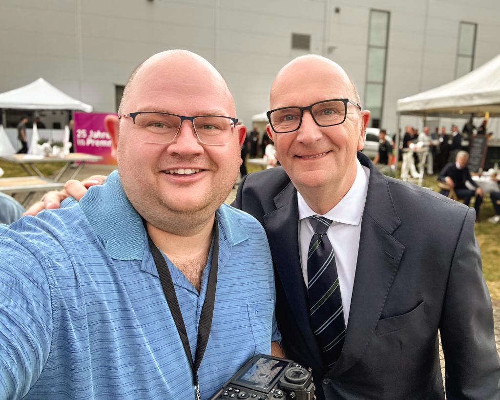 Dietmar Woidke und Norman Reichelt auf einen Bild